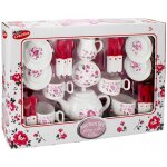 Mega crative - coffret dinette motif fleurs rose