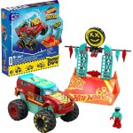 Mega hot wheels jouet construction course extrme demo derby chocs et fracas monster truck, 1 mini - ...