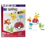 Mega pok�mon - coffret 4 figurines pok�mon et une pok� ball - jouet de construction - 7 ans et +
