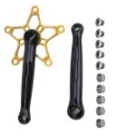 Meijun pédalier vtt 170 mm 130 bcd pédalier vtt gauche droite bras de manivelle setgold Meijun pédalier vtt 170 mm 130 bcd pédalier vtt gauche droite bras de manivelle setgold