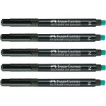 Meimie - 205007 lot de 5 marqueurs permanents, epaisseur de trait m, noir