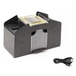 Mlangeur de cartes automatique 4 jeux, usb + batterie double usage, grand