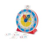 Melissa & doug - 14284 - jeu de soci�t� educatif - horloge � tourne et dis l'heure �