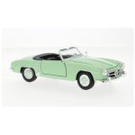 Mercedes 190 sl (w121) cabriolet vert pale 1955 1 / 24 welly