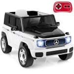 Mercedes - benz voiture electrique enfant - costway, 4 roues motrices, t�l�commande, lumi�res led, musique ...