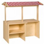 Etal de marchand en bois - jeu montessori