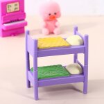 Meubles de maison de poupes en plastique, lit superpos, maison de jeux, jouets pour filles, cadeaux, ...