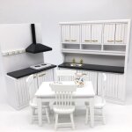 Meubles miniatures de maison de poup�e, 1 / 12, simulation d'evier de cuisine, armoire de cuisini�re
