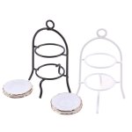 Meuble miniature pour maison de poupée, support a gâteaux blancs, vaisselle de cuisine, décoration de ... Meuble miniature pour maison de poupée, support a gâteaux blancs, vaisselle de cuisine, décoration de ...