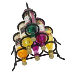 Meuble miniature en m�tal, casier a vin, pour maison de poup�e, accessoires de d�coration