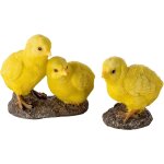Mevronisshop - 1plus lot de 2 ¿ figurines de jardin en polyr�sine, poussins, r�sine de d�coration de ...