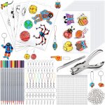 Mevronisshop - 204 pi�ces plastique fou, kit de feuille r�tractable, magique kit pour enfant, incluent ...