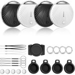 Mevronisshop - lot de 4 etiquettes de suivi gps compatibles avec apple wo est un smart finder tag (ios ...