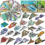 Mevronisshop - 48 feuille avions de papier enfants de 6 � 12 ans, origami enfant activit� manuelle 12 ...