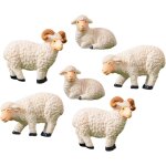 Mevronisshop - 6pcs figurines de moutons miniatures : 1, 85 pouce d�coration de micro paysage - accessoires ...
