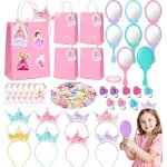 Mevronisshop - 91 pi�ces cadeau f�te princesse : coffret tr�sors de d�guisement princesse avec couronne, ...