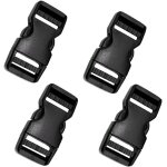 Mevronisshop - boucles enfichables, 4 pcs boucles en plastique a d�clenchement lat�ral, 25 mm boucle ...