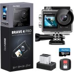 Mevronisshop - brave 4 pro cam�ra sport 4k avec carte m�moire microsdxc 64 go, 20mp wifi action cam�ra ...