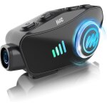 Mevronisshop - cam�ra casque moto, h4ccam�ra 1080p kit main libre moto casque scooter sans fil avec micro ...