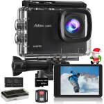 Mevronisshop - cam�ra sport 4k 60fps avec micro sd 64gb, 8x zoom 131ft cam�ras etanche, 48mp cam�ra d'action ...