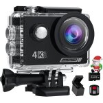 Mevronisshop - cam�ra sport 4k60 fps avec 64gb carte, 131ft cam�rasous marine 48mp cam�ra etanche, wifi ...
