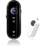 Mevronisshop - cam�ra de vlogging wifi 1080p, mini cam�ra d'action mains libres pov, stabilisation eis, ...