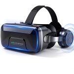 Mevronisshop - casque vr hd lunettes 3d avec ecouteurs hi - fi int�gr�s, r�alit� virtuelle pour t�l�phone, ...