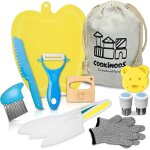 Mevronisshop - couteau enfant qui ne coupe pas, ustensiles de cuisine enfant, le kit 14 pi�ces montessori, ...