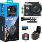 Mevronisshop - ek7000 cam�ra sport 4k 30fps 20mp wifi avec carte m�moire microsdxc 64 go, action camera ...