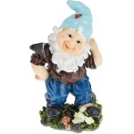 Mevronisshop - nain de jardin avec pioche, rsiste aux intempries, hxlxp : 32x19x14 cm, figurine, lutin, ...