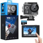 Mevronisshop - v50 elite cam�ra sport 4k 60fps avec carte m�moire microsdxc 128go, 20mp vocale ecran ...