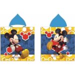 Mickey disney - poncho de bain a capuche 50 x 100 cm