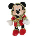 Mickey en peignoir bleu 25 cm - peluche disney