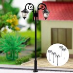 Micro lampes de lampadaire miniatures, 1:87, pour jardin, rue, chemin de fer, am�nagement de b�timents ...