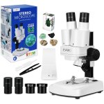 Microscope pour enfants  double led kit scientifique avec 10 lames prpares & 10 lames vierges  bricolersp ...