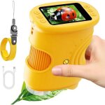 Microscope - underscore - 200x - ecran ips 2  - rechargeable - cadeau educatif 4 - 12 ans.