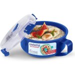 Microwave bol petit - djeuner rcipient micro - ondes rond avec couvercle 850 ml sans bpa couleurs assorties ...