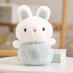 Mignon et adorable petit lapin en peluche poupe petite poupe lapin blanc fille poupe marionnette de ...