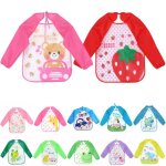 Mignons bavoirs pour bb impermables a manches longues, tablier d'alimentation pour enfants, smock, ...