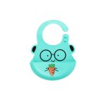 Mignons bavoirs en silicone souple et etanche pour bb, matire alimentaire pour nourrissons, attrape ...