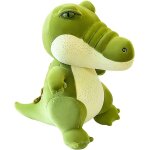 Mignon crocodile en peluche vert crocodile rempli animal mignon crocodile jouet oreiller, 37cm