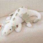 Mignon dessin anim petit dragon volant en peluche poupe dinosaure position couche blanc multicolore ...