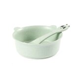 Mignon panda bl� paille alimentation b�b� bol cuill�re formation articles de table, produits pour nourrissons ...