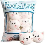 Mignon snack oreiller animaux en peluche jouets 35 * 45cm pudding d�coratif amovible kitty chat poup�es ...