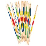 Mikado g�ant xxl 80 cm en bois � jeu d'adresse ext�rieur avec filet