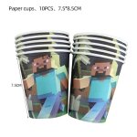 Miner pixel artisanat thème fête d'anniversaire décoration jeu chaud vaisselle ensemble tasse assiette ... Miner pixel artisanat thème fête d'anniversaire décoration jeu chaud vaisselle ensemble tasse assiette ...