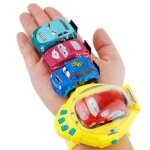 Mini 4 canaux smart watch g - sensor control rc cars jouets pour enfants, cyan