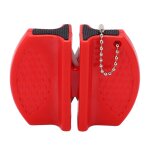 Mini aiguiseur de couteaux portable, multifonctionnel double face, aiguisoir de couteaux de poche pour ...
