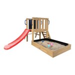 Mini aire de jeux avec toboggan rouge