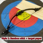 Mini arc de poche en acier inoxydable, ornements cratifs, tir a l'arc, puissant, pour sports de plein ...